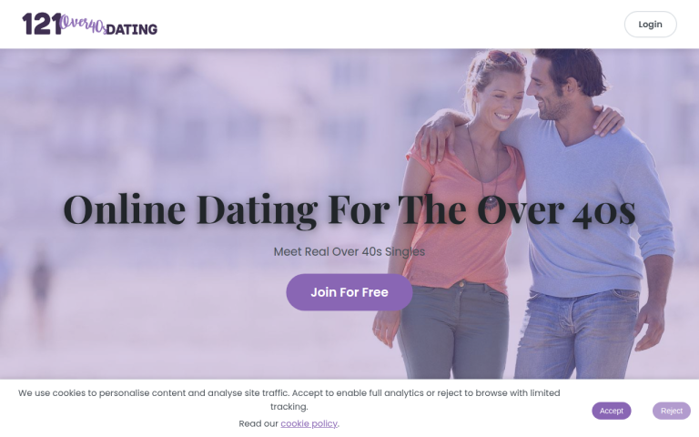 121over40sdating.com Reviews & Reviews Website Screenshot