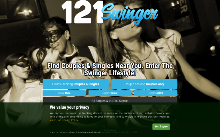 121swinger.com Reviews & Reviews Website Screenshot