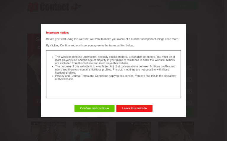 40pluscontact.com Reviews & Reviews Website Screenshot