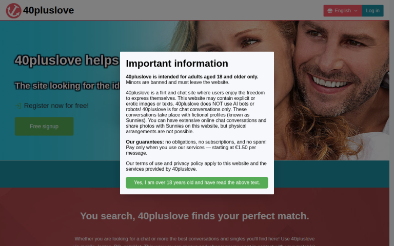 40pluslove.com Reviews & Reviews Website Screenshot