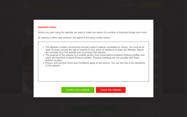 40plusmarket.com Reviews & Reviews Website Screenshot