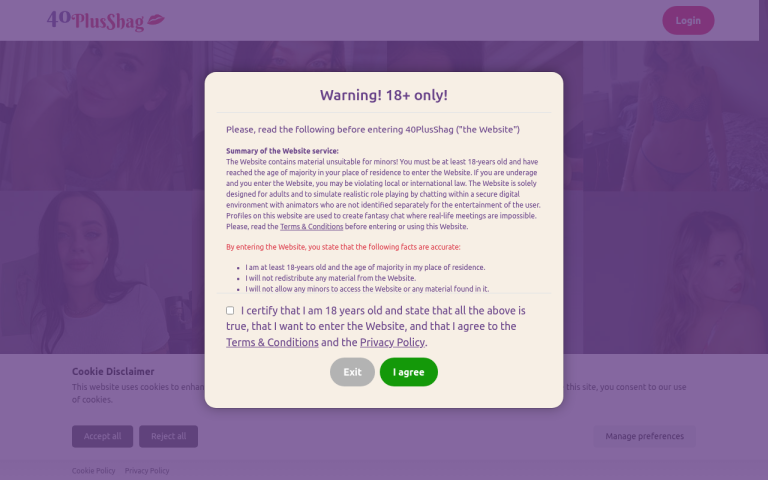 40plusshag.com Reviews & Reviews Website Screenshot