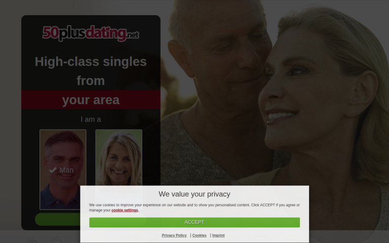 50plus-dating.net Reviews & Reviews Website Screenshot