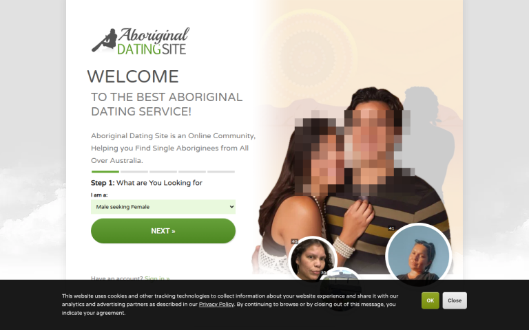 aboriginaldatingsite.com.au Reviews & Reviews Website Screenshot