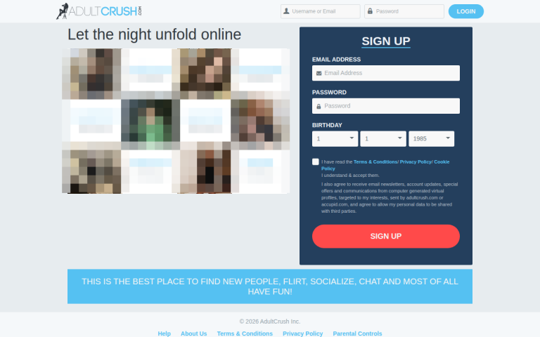 adultcrush.com Reviews & Reviews Website Screenshot