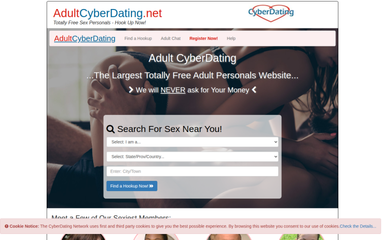 adultcyberdating.net Reviews & Reviews Website Screenshot