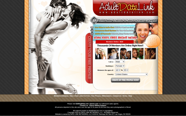 adultdatelink.com Reviews & Reviews Website Screenshot