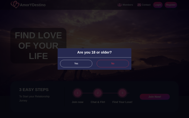 amorydestino.com Reviews & Reviews Website Screenshot