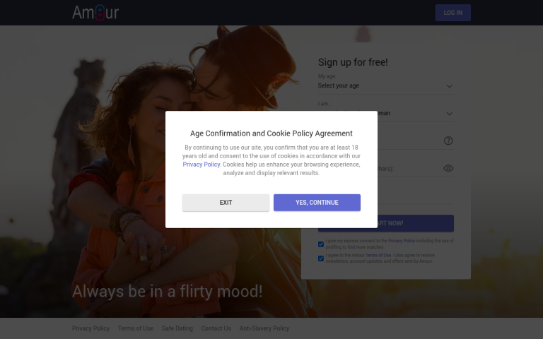 amour.com Reviews & Reviews Website Screenshot
