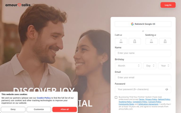 amourtalks.com Reviews & Reviews Website Screenshot