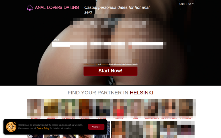 anal-lovers-dating.com Reviews & Reviews Website Screenshot