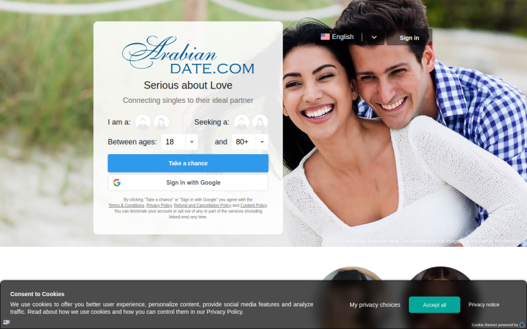 arabiandate.com Reviews & Reviews Website Screenshot