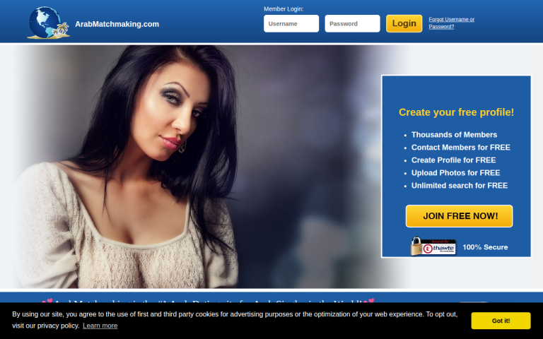 arabmatchmaking.com Reviews & Reviews Website Screenshot