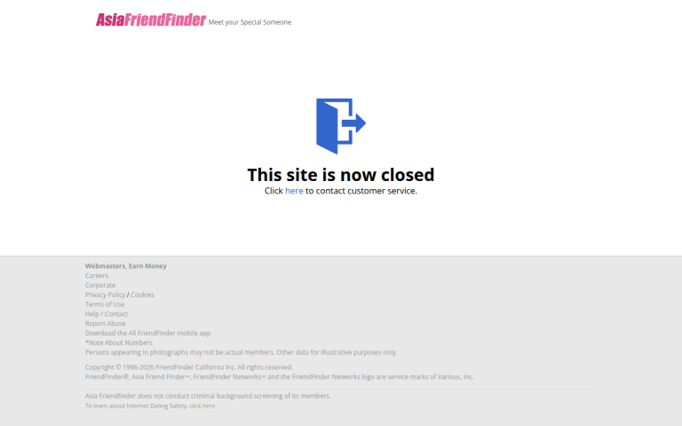 asiafriendfinder.com Reviews & Reviews Website Screenshot
