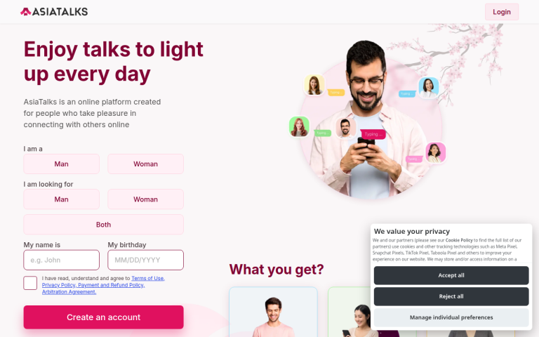 asiatalks.com Reviews & Reviews Website Screenshot