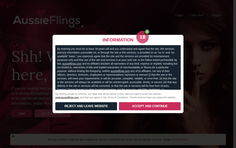aussieflings.com Reviews & Reviews Website Screenshot