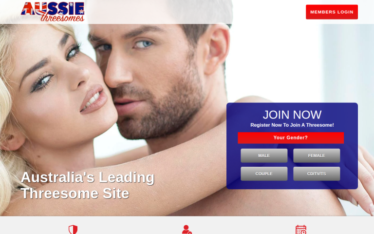 aussiethreesomes.com Reviews & Reviews Website Screenshot