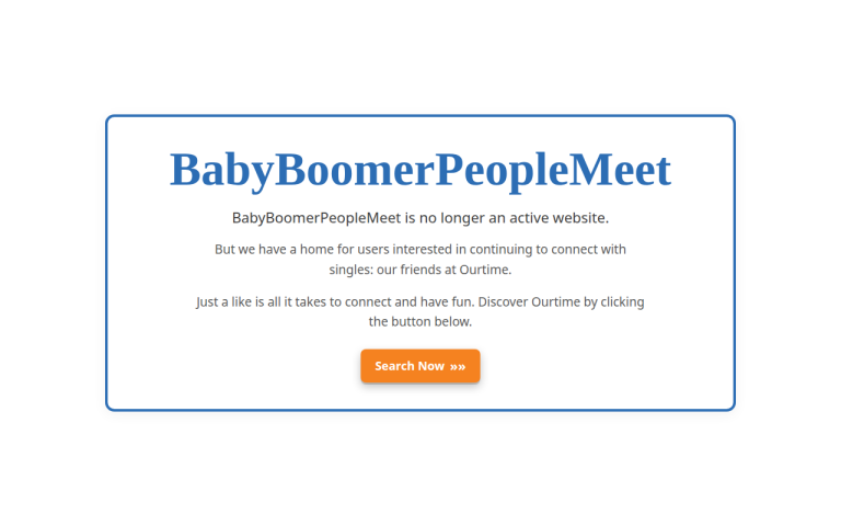 babyboomerpeoplemeet.com Reviews & Reviews Website Screenshot