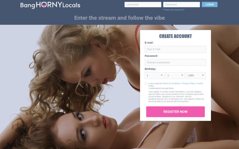 banghornylocals.com Reviews & Reviews Website Screenshot