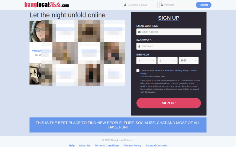 banglocalsluts.com Reviews & Reviews Website Screenshot