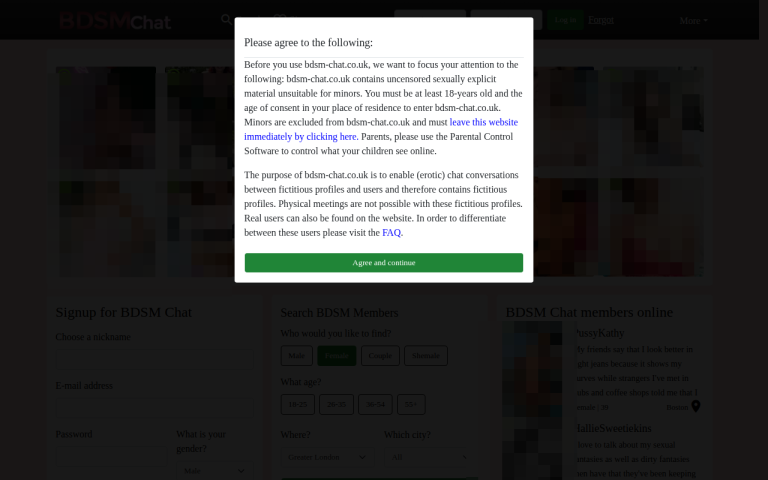 bdsm-chat.co.uk Reviews & Reviews Website Screenshot