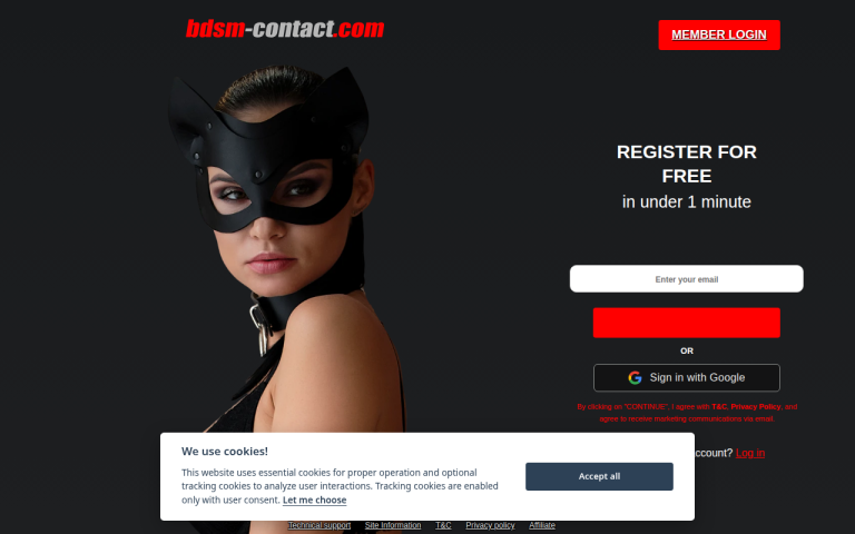 bdsm-contact.com Reviews & Reviews Website Screenshot