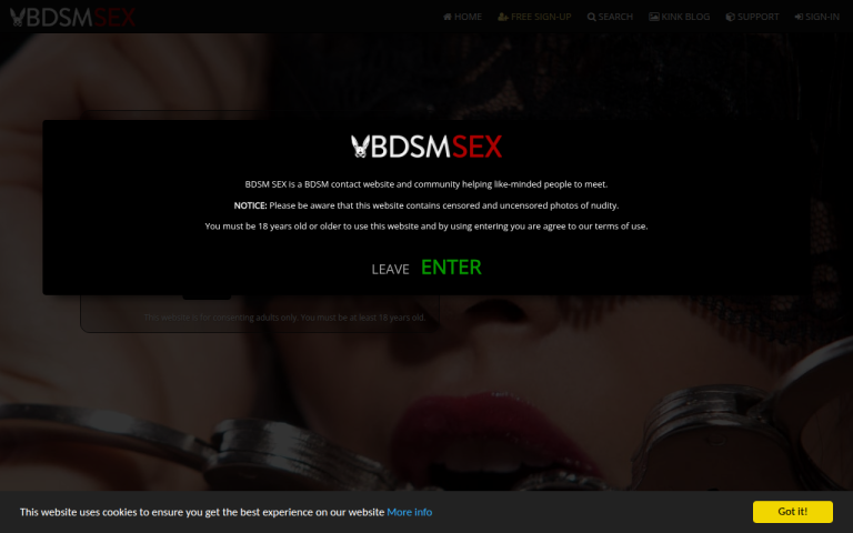 bdsmsex.co.uk Reviews & Reviews Website Screenshot