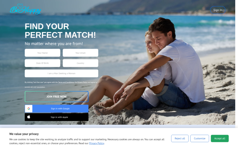 behappy2day.com Reviews & Reviews Website Screenshot