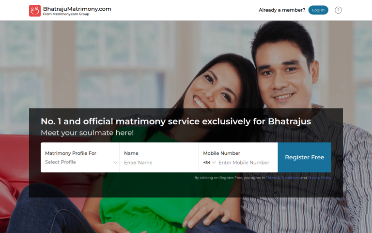 bhatrajumatrimony.com Reviews & Reviews Website Screenshot