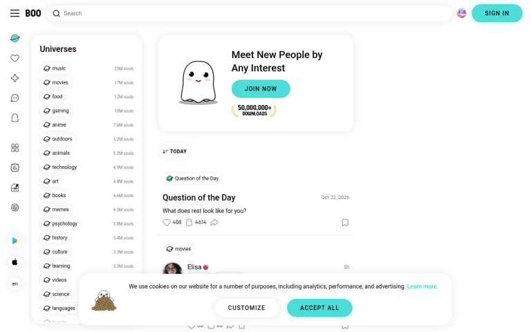 boo.world Reviews & Reviews Website Screenshot