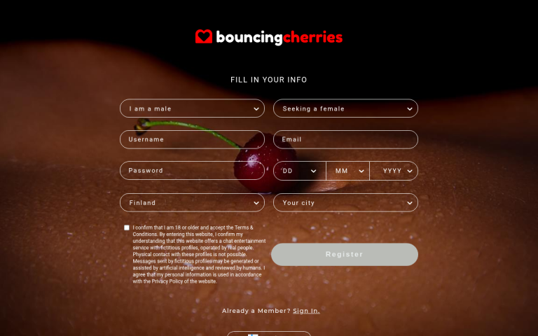 bouncingcherries.com Reviews & Reviews Website Screenshot