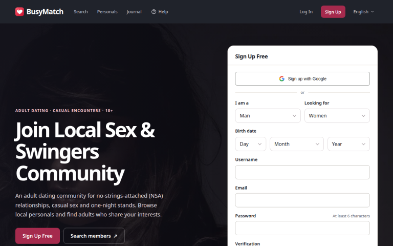 busymatch.com Reviews & Reviews Website Screenshot