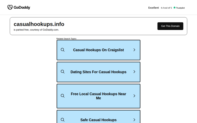 casualhookups.info Reviews & Reviews Website Screenshot