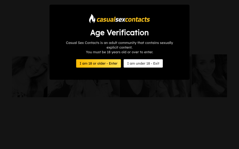 casualsexcontacts.co.uk Reviews & Reviews Website Screenshot
