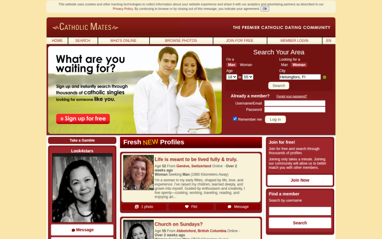 catholicmates.com Reviews & Reviews Website Screenshot