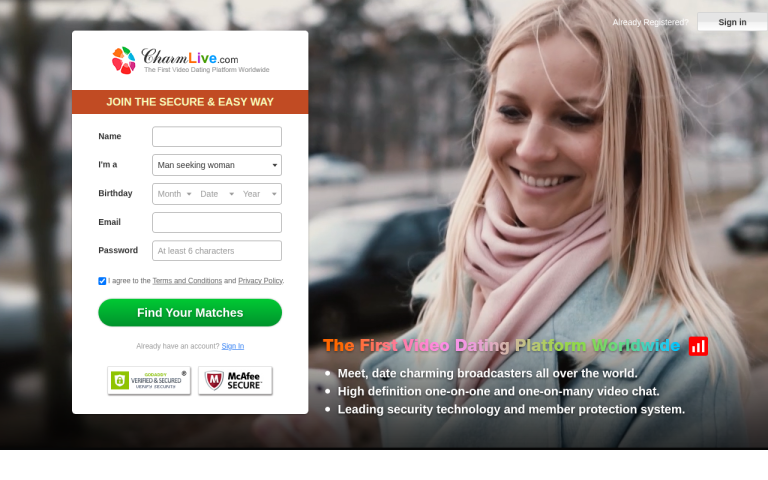charmlive.com Reviews & Reviews Website Screenshot