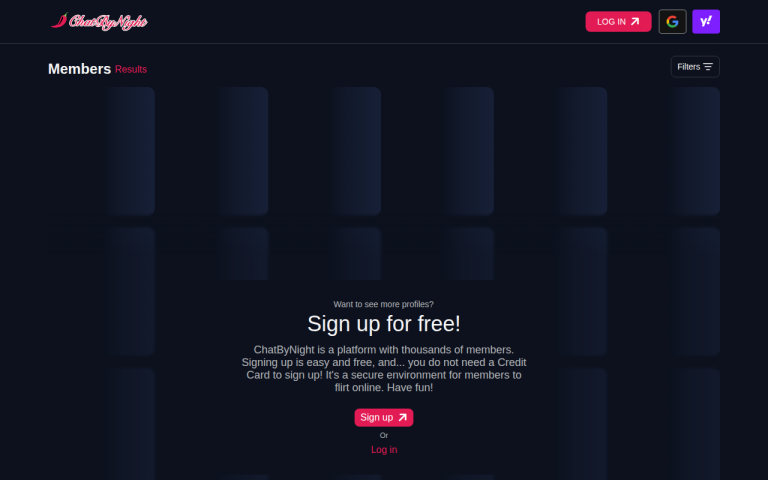 chatbynight.com Reviews & Reviews Website Screenshot