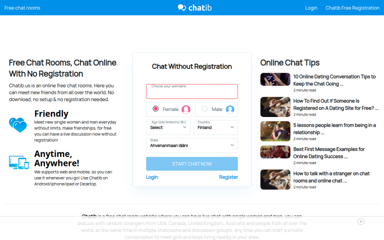 chatib.us Reviews & Reviews Website Screenshot