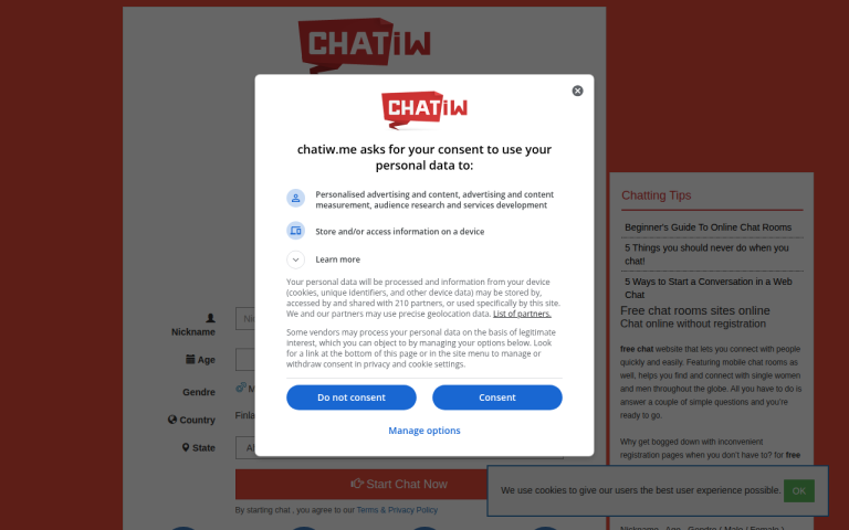 chatiw.me Reviews & Reviews Website Screenshot
