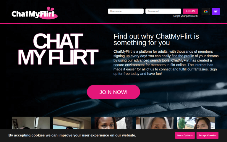 chatmyflirt.com Reviews & Reviews Website Screenshot