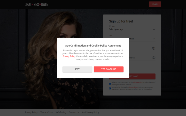 chatsexdate.com Reviews & Reviews Website Screenshot