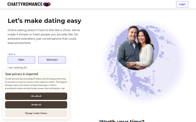 chattyromance.com Reviews & Reviews Website Screenshot