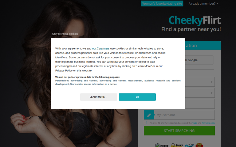 cheekyflirt.com Reviews & Reviews Website Screenshot