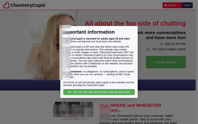 chemistrycupid.com Reviews & Reviews Website Screenshot