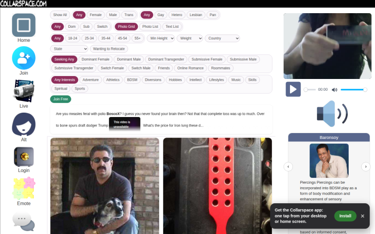 collarspace.com Reviews & Reviews Website Screenshot