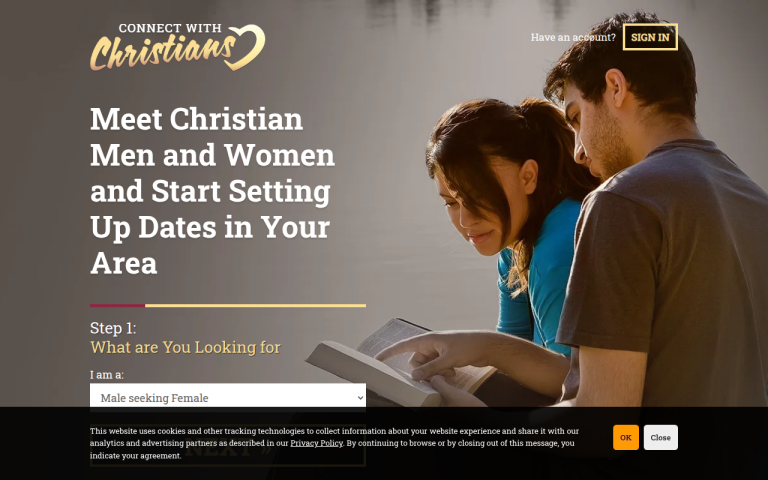 connectwithchristians.com Reviews & Reviews Website Screenshot
