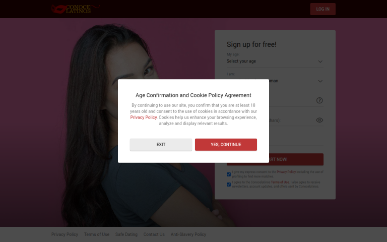 conocelatinos.com Reviews & Reviews Website Screenshot