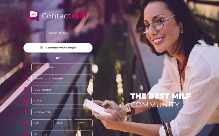 contactmilf.com Reviews & Reviews Website Screenshot