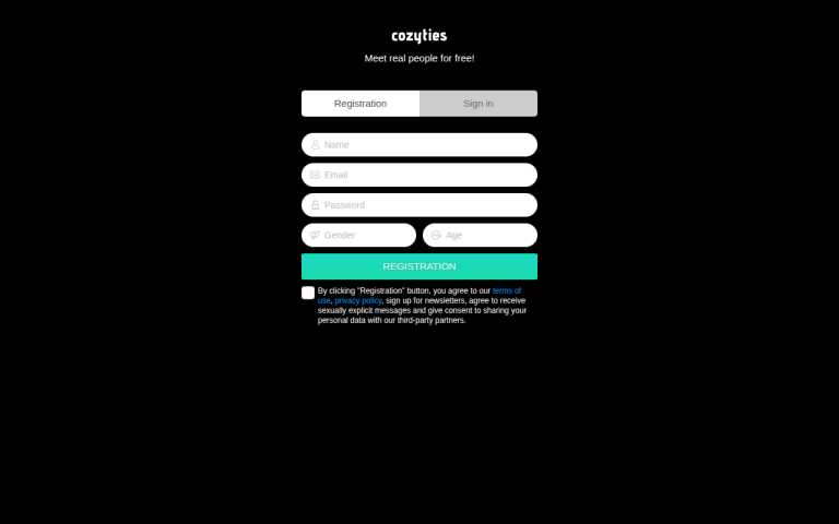 cozyties.com Reviews & Reviews Website Screenshot