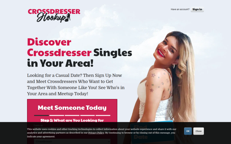 crossdresserhookup.com Reviews & Reviews Website Screenshot